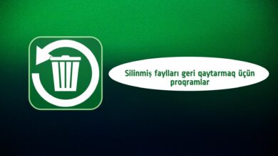 Silinmiş fayllari geri qaytarmaq üçün proqram