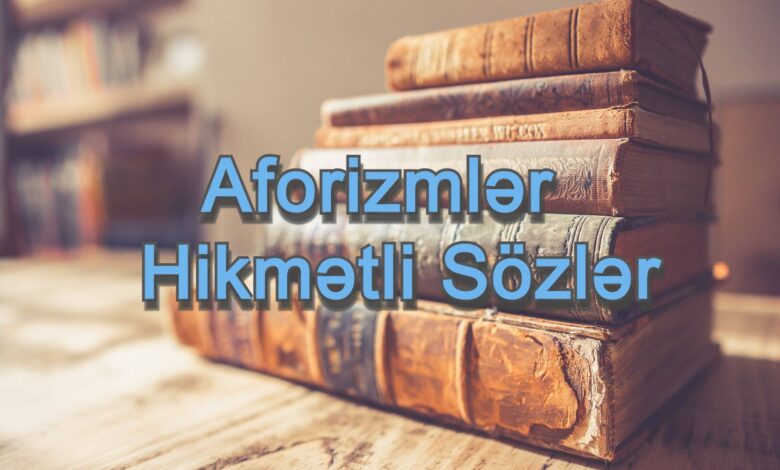 aforizmler ve hikmetli sozler